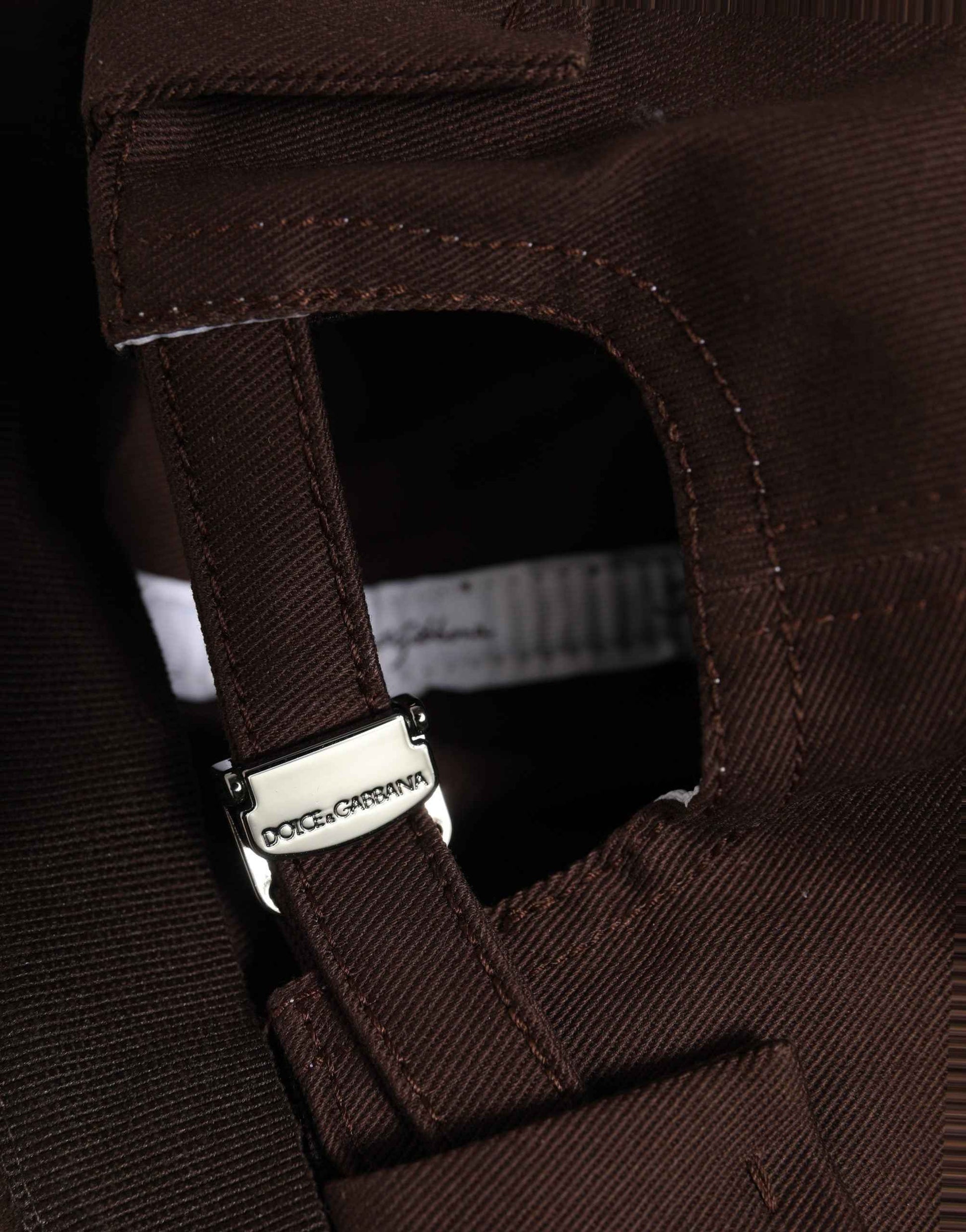 Men Brown Cotton Docker Capello Brimless Hat