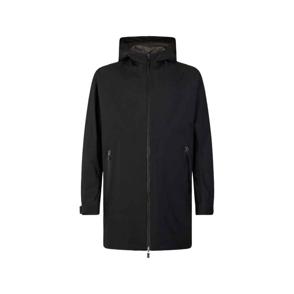 Black Polyester Coat