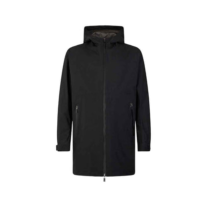 Black Polyester Coat
