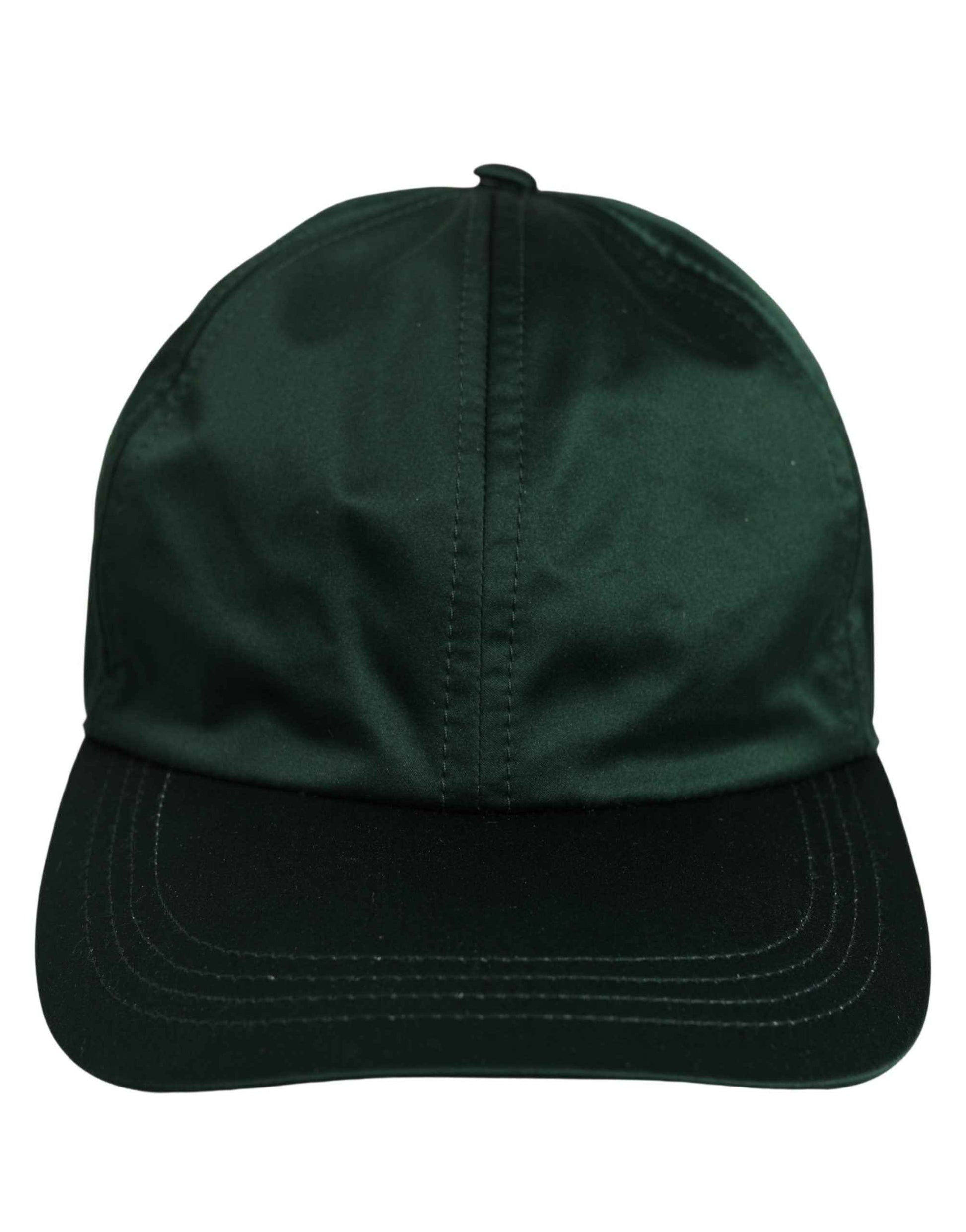 Men Deep Green Cotton Baseball Cap 6 Panels Hat