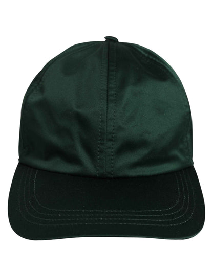Men Deep Green Cotton Baseball Cap 6 Panels Hat