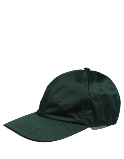Men Deep Green Cotton Baseball Cap 6 Panels Hat