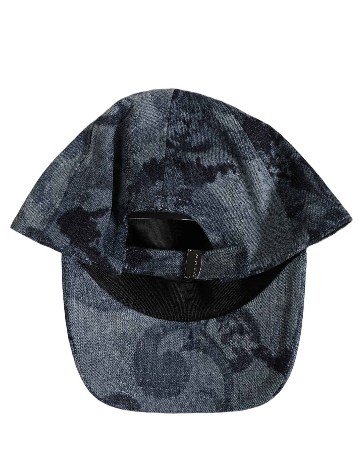 Men Blue All Over Logo Cotton Baseball Cap Hat
