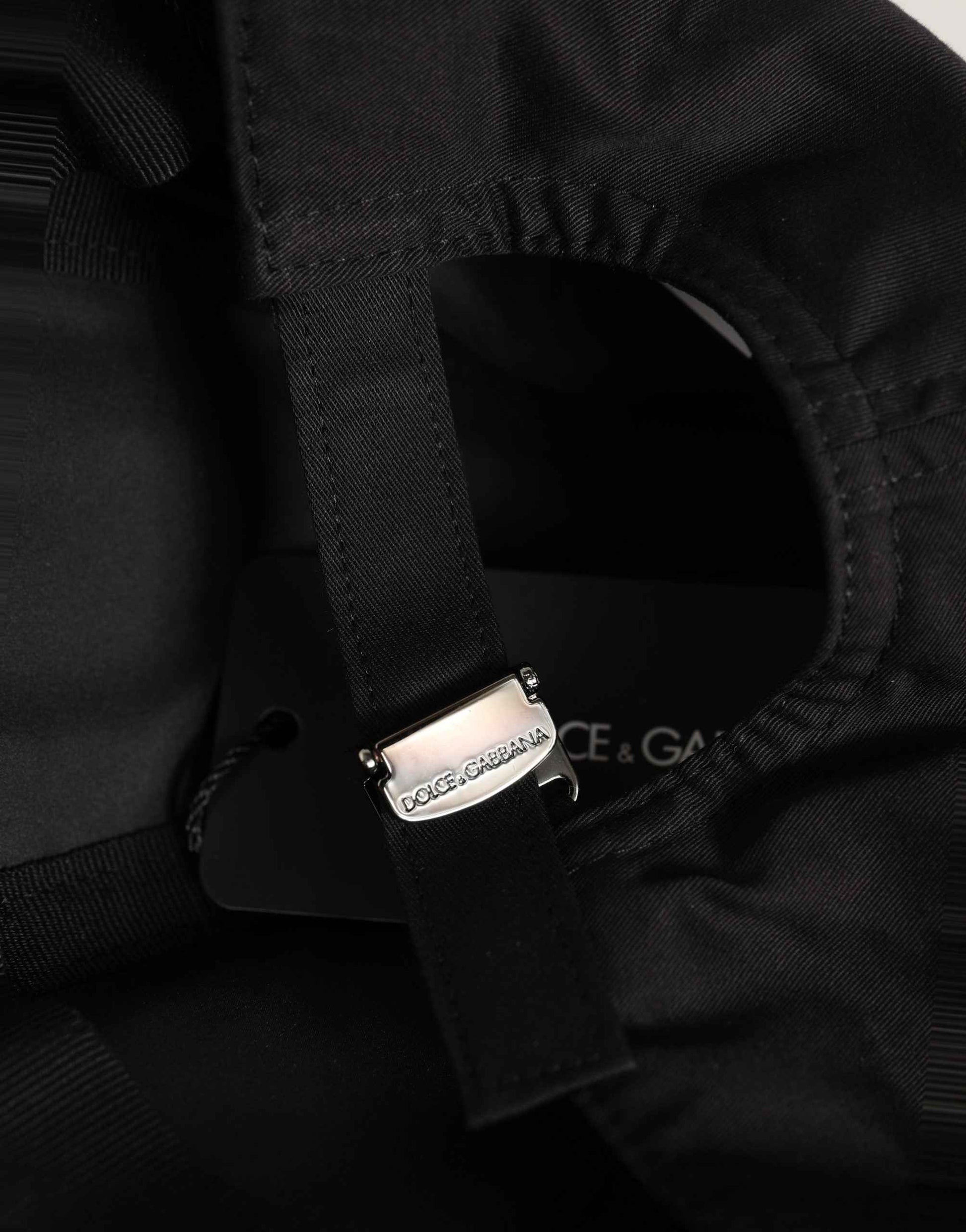 Men Black Cotton Baseball Cap 6 Panels Hat