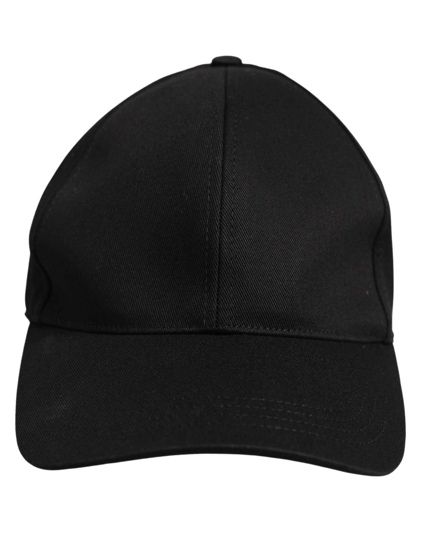 Men Black Cotton Baseball Capello 6 Panels Hat