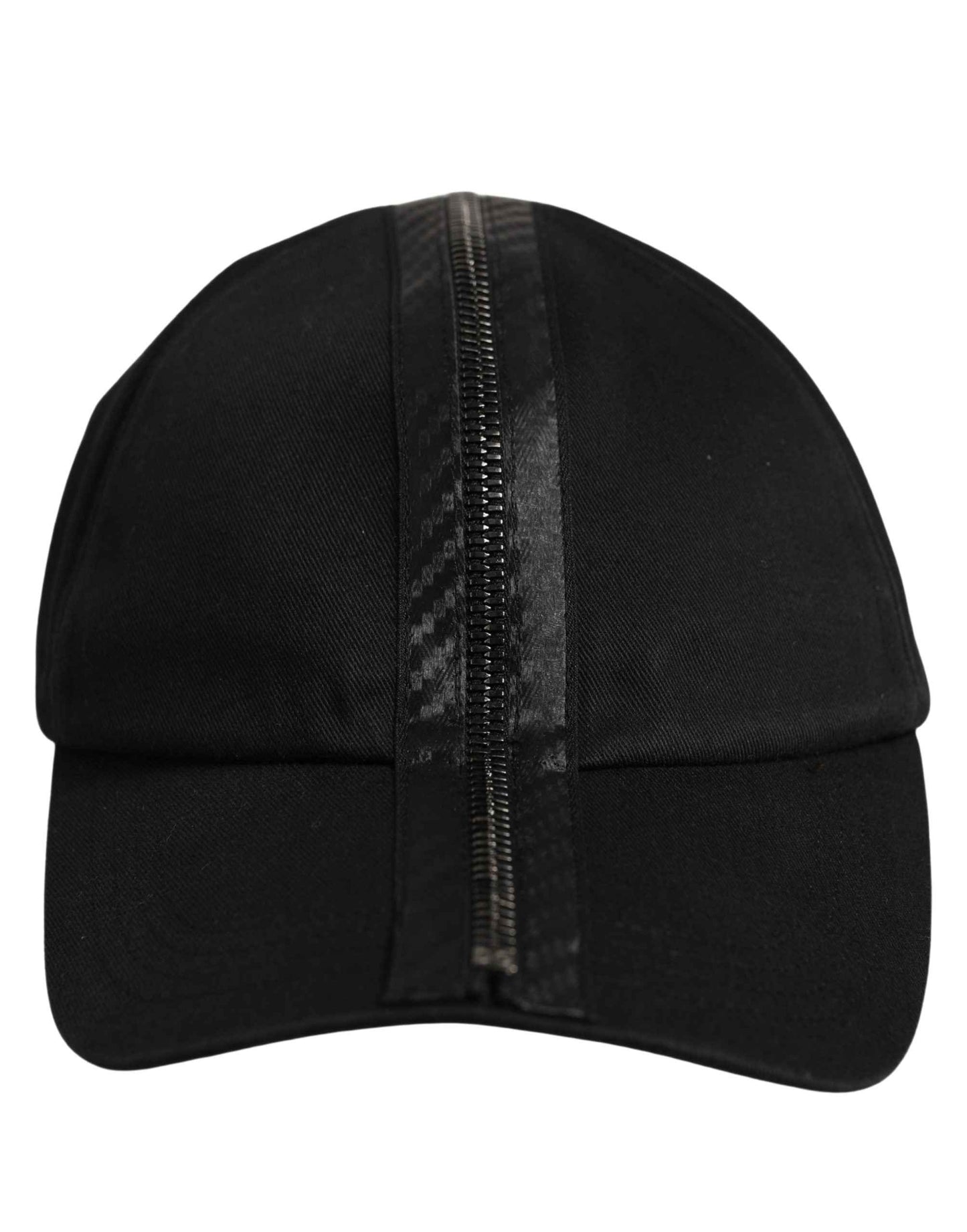 Men Black Cotton Baseball Cap 6 Panels Hat