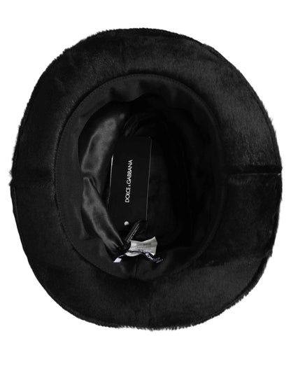 Men Black Classic Wide Brim Fedora Capello Hat