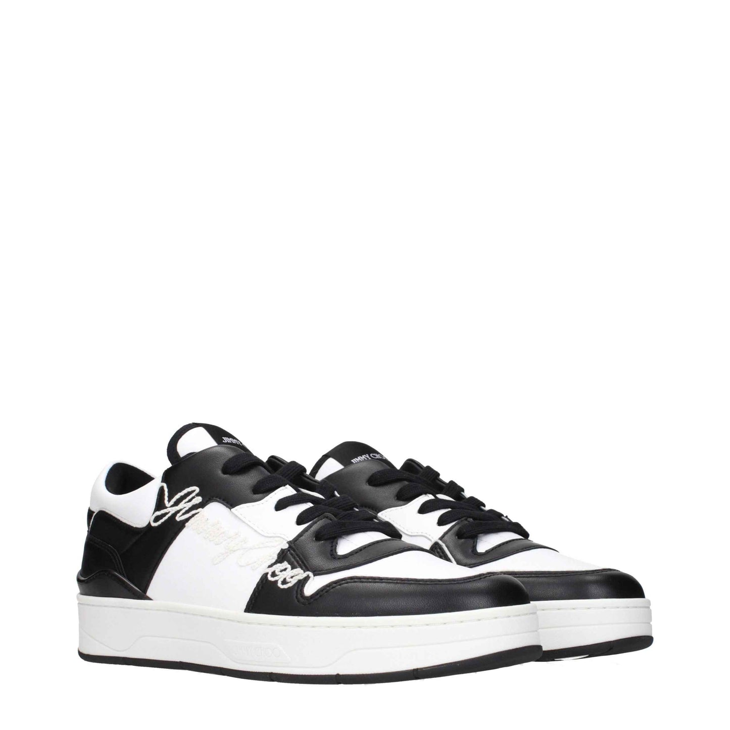 Black Leather Sneakers