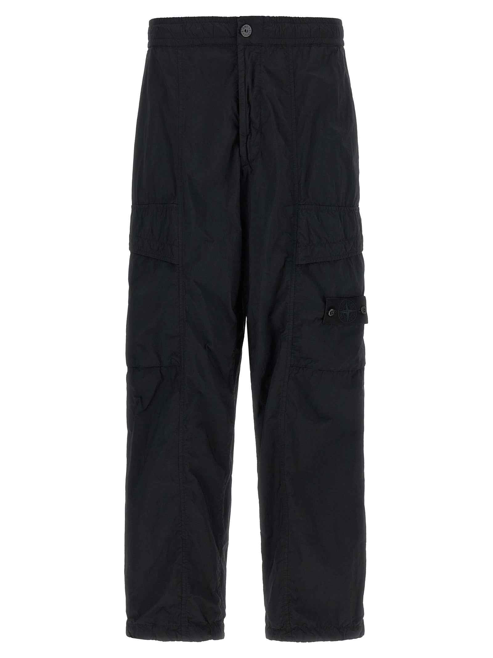Black Polyamide Cargo Pants