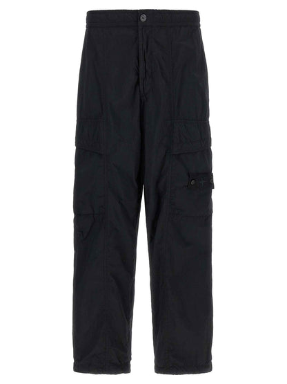 Black Polyamide Cargo Pants
