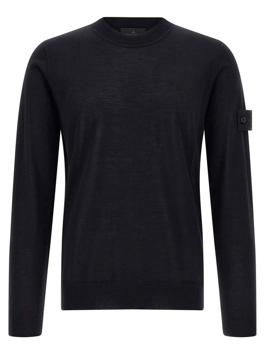 Black Virgin Wool Cardigan
