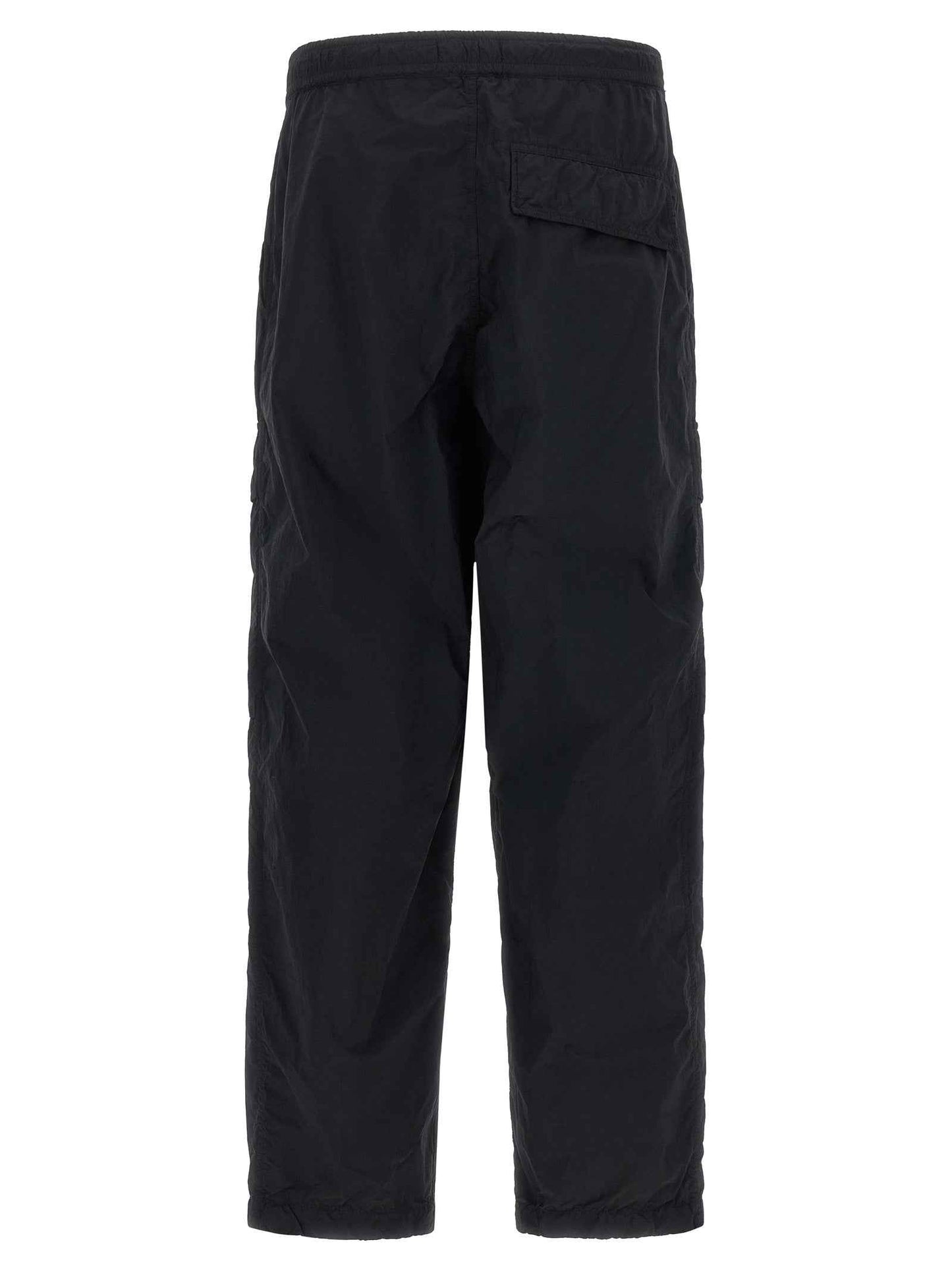 Black Polyamide Cargo Pants