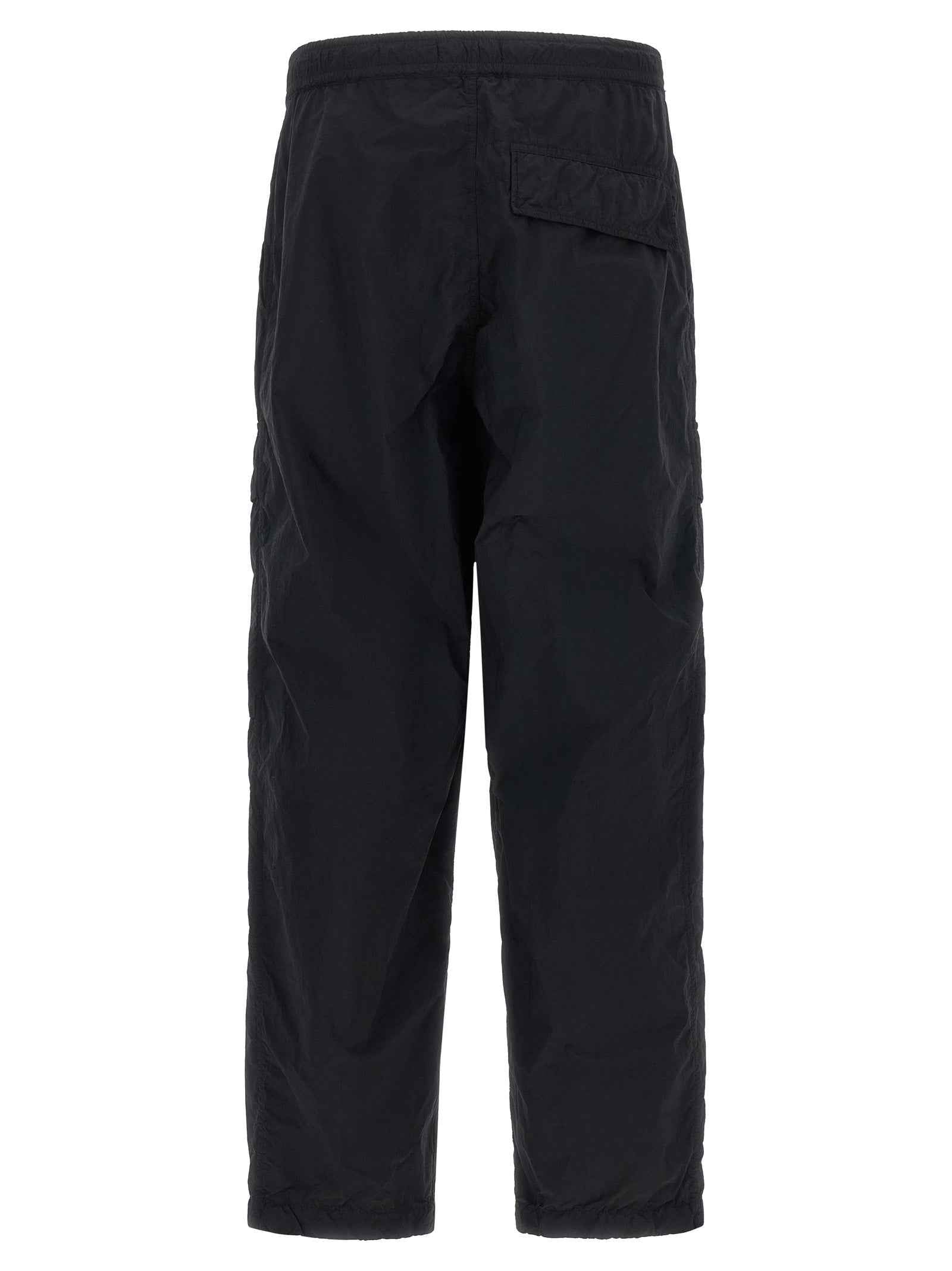 Black Polyamide Cargo Pants