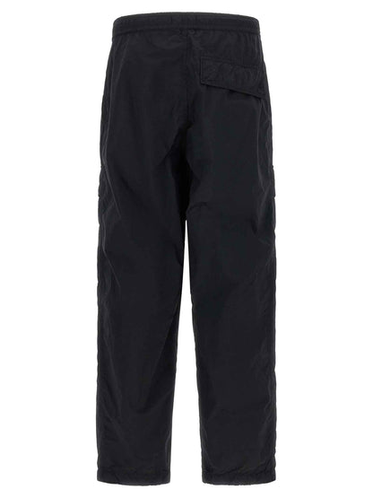 Black Polyamide Cargo Pants