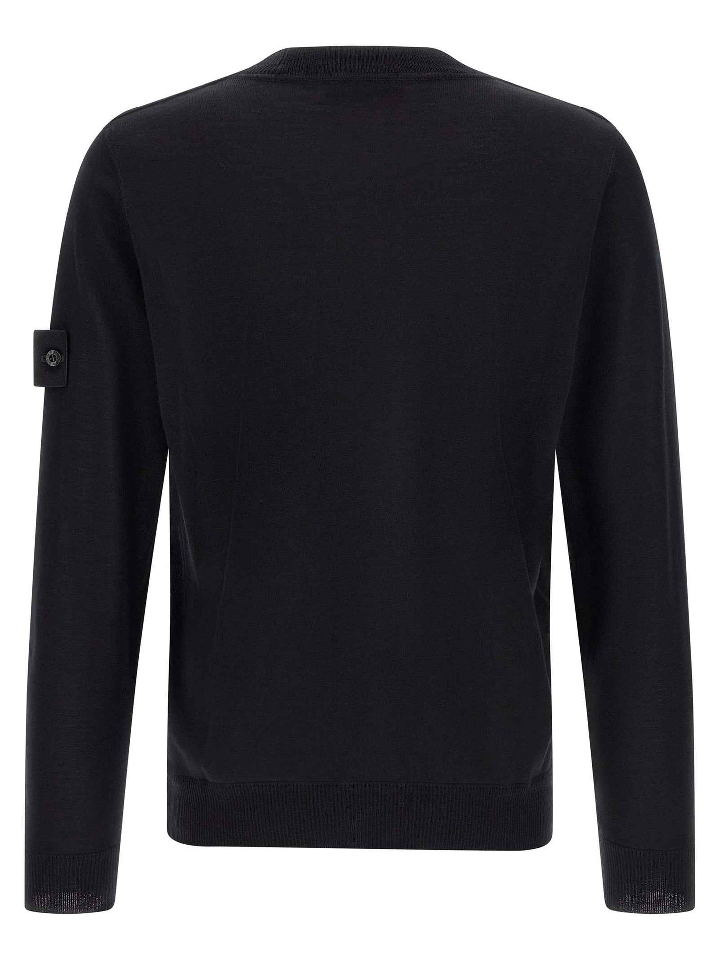 Black Virgin Wool Cardigan