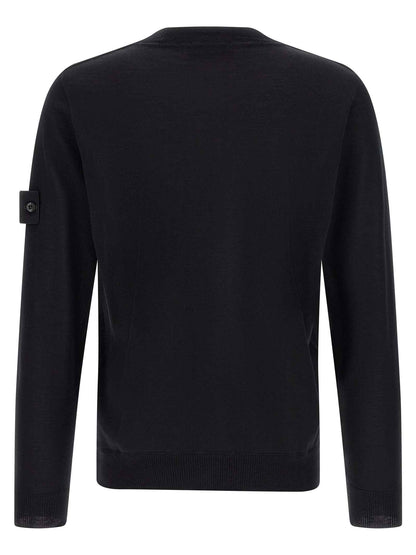 Black Virgin Wool Cardigan