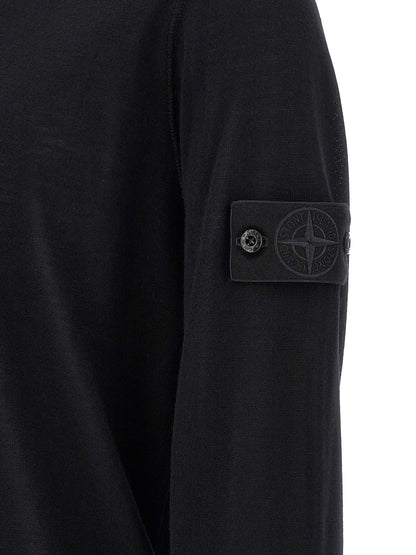 Black Virgin Wool Cardigan
