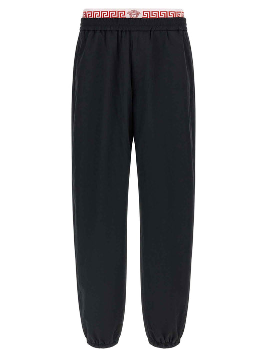 Black Polyamide Joggers (Workout Pants)