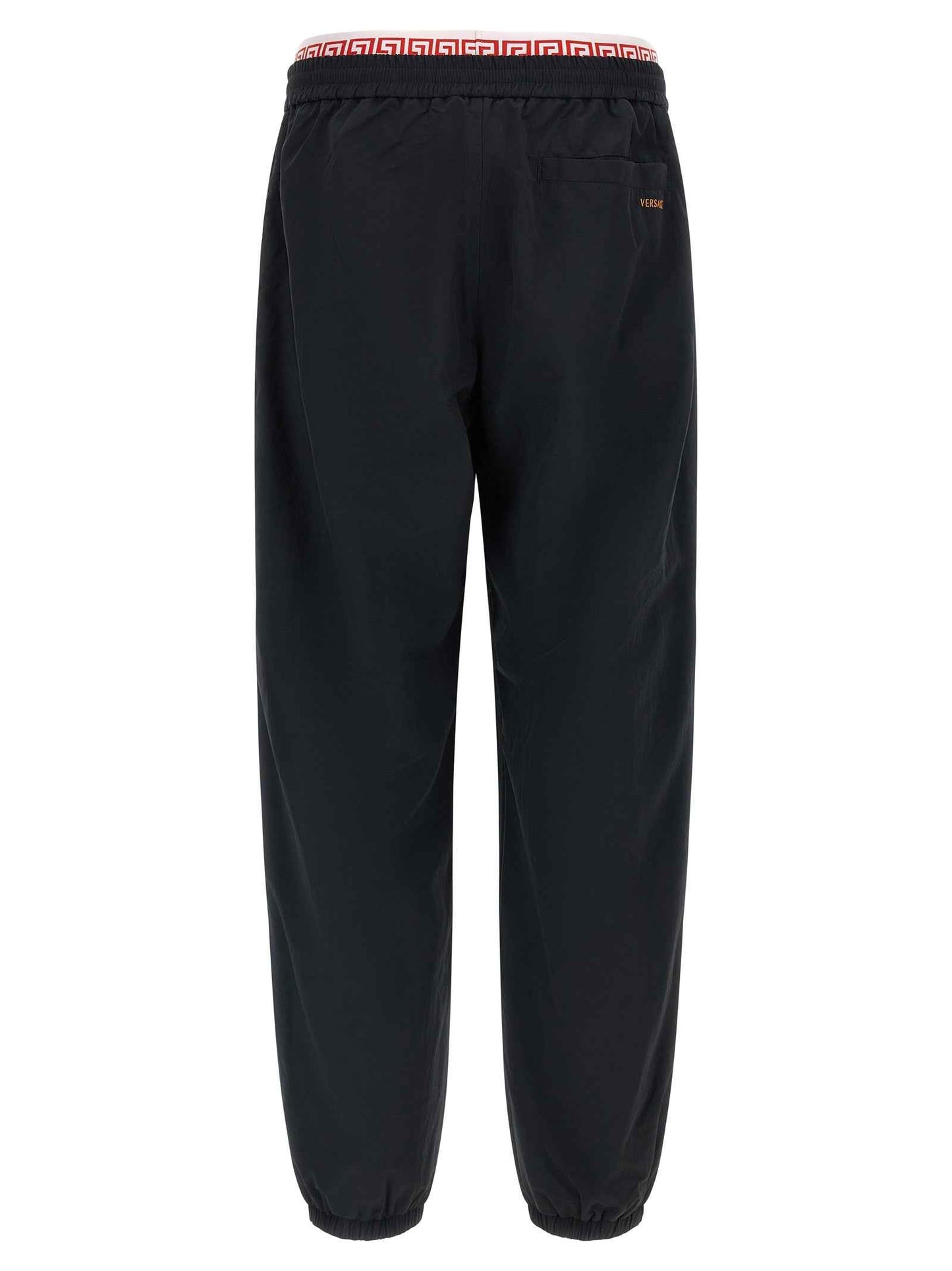 Black Polyamide Joggers (Workout Pants)