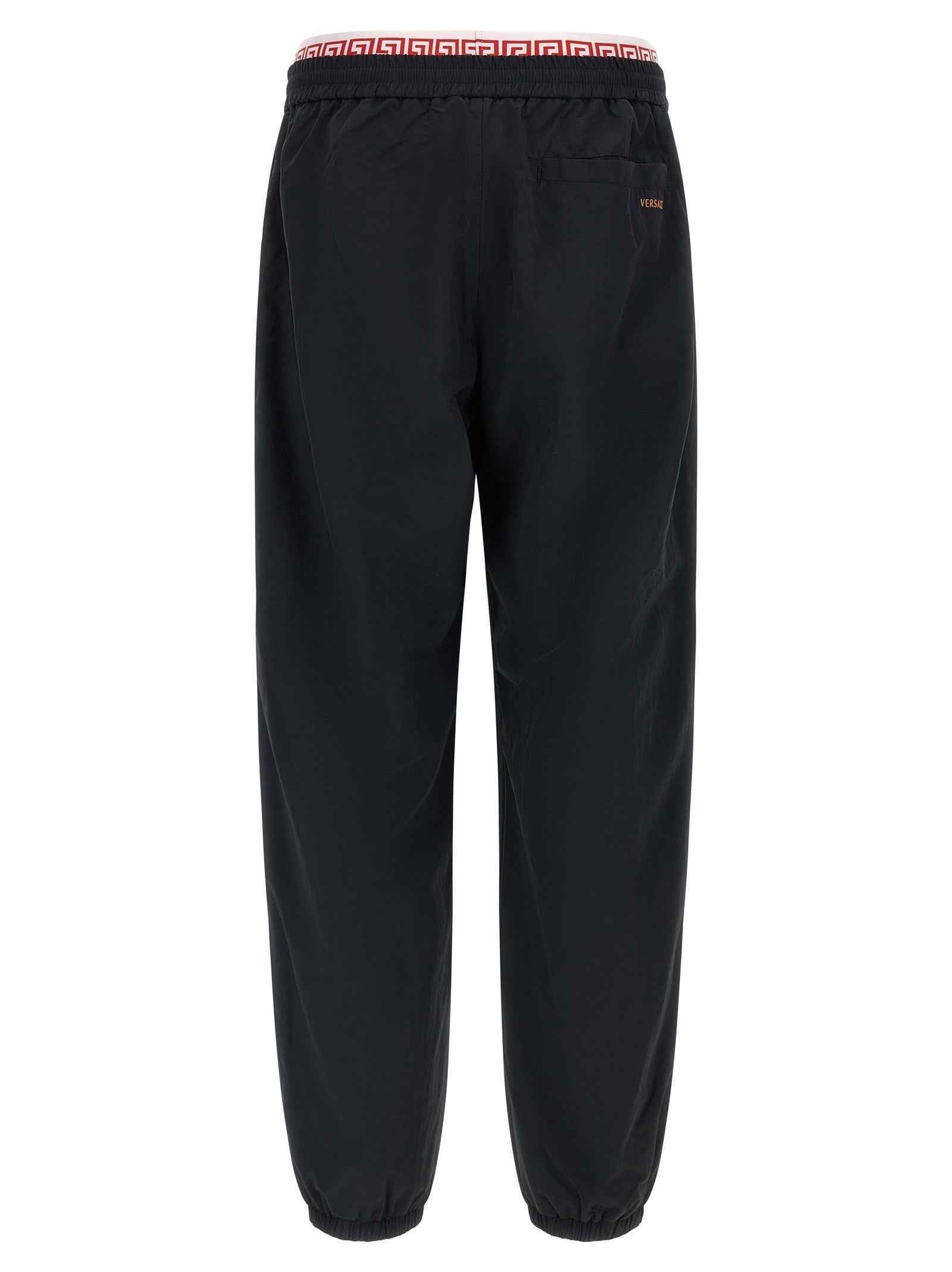 Black Polyamide Joggers (Workout Pants)