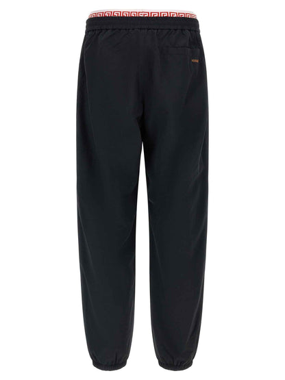Black Polyamide Joggers (Workout Pants)