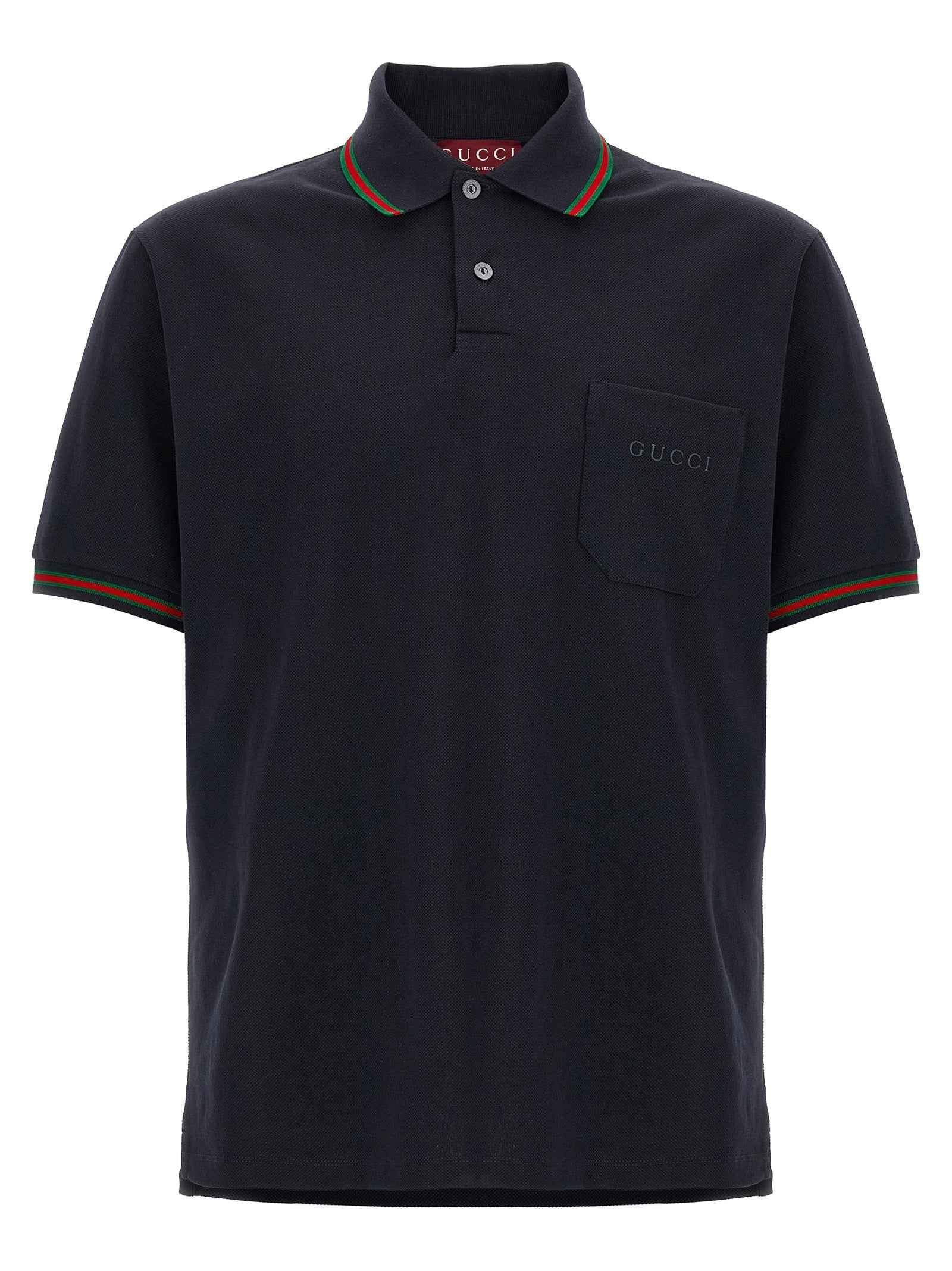 Blue Cotton Polo Shirt