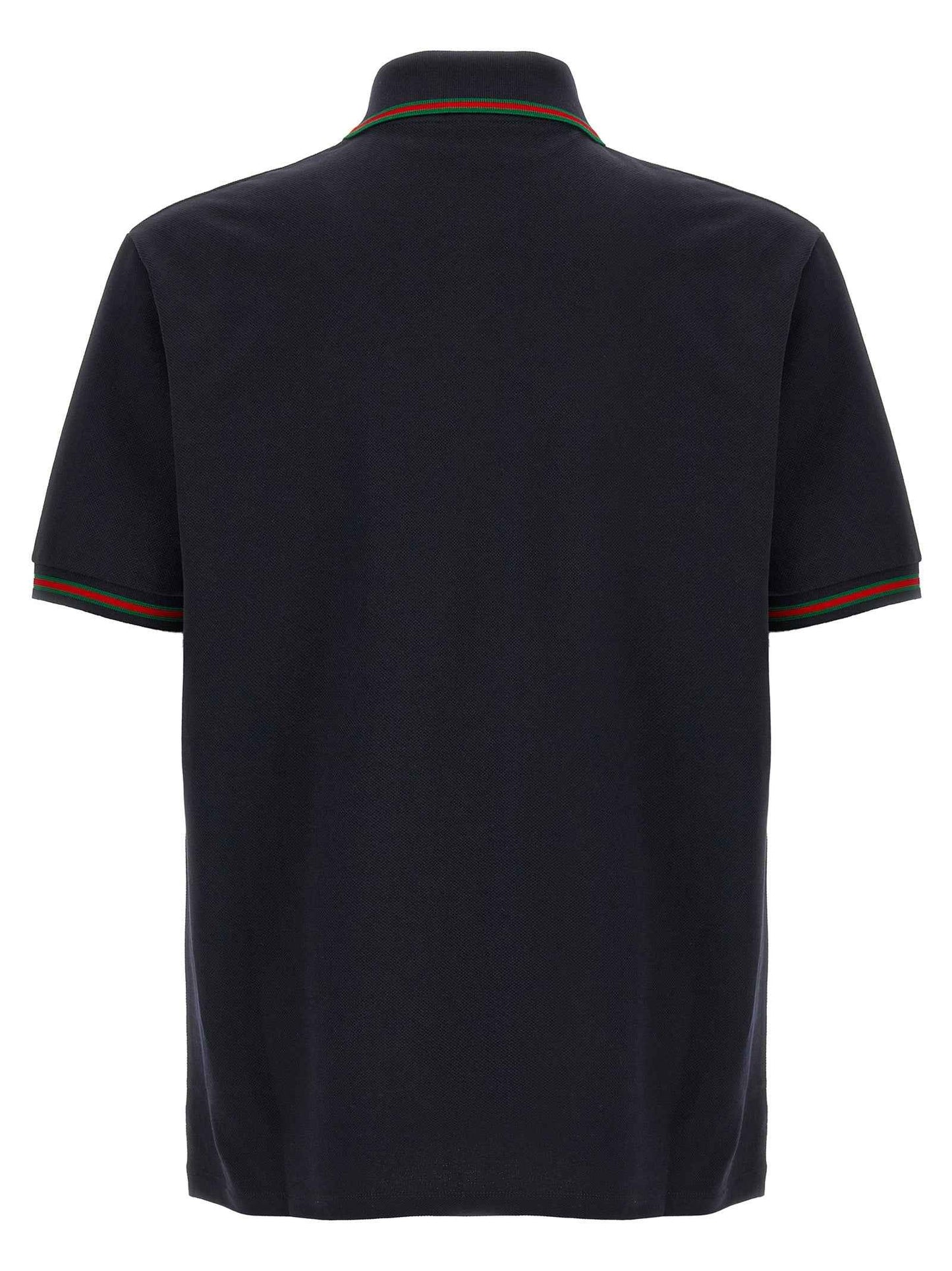 Blue Cotton Polo Shirt