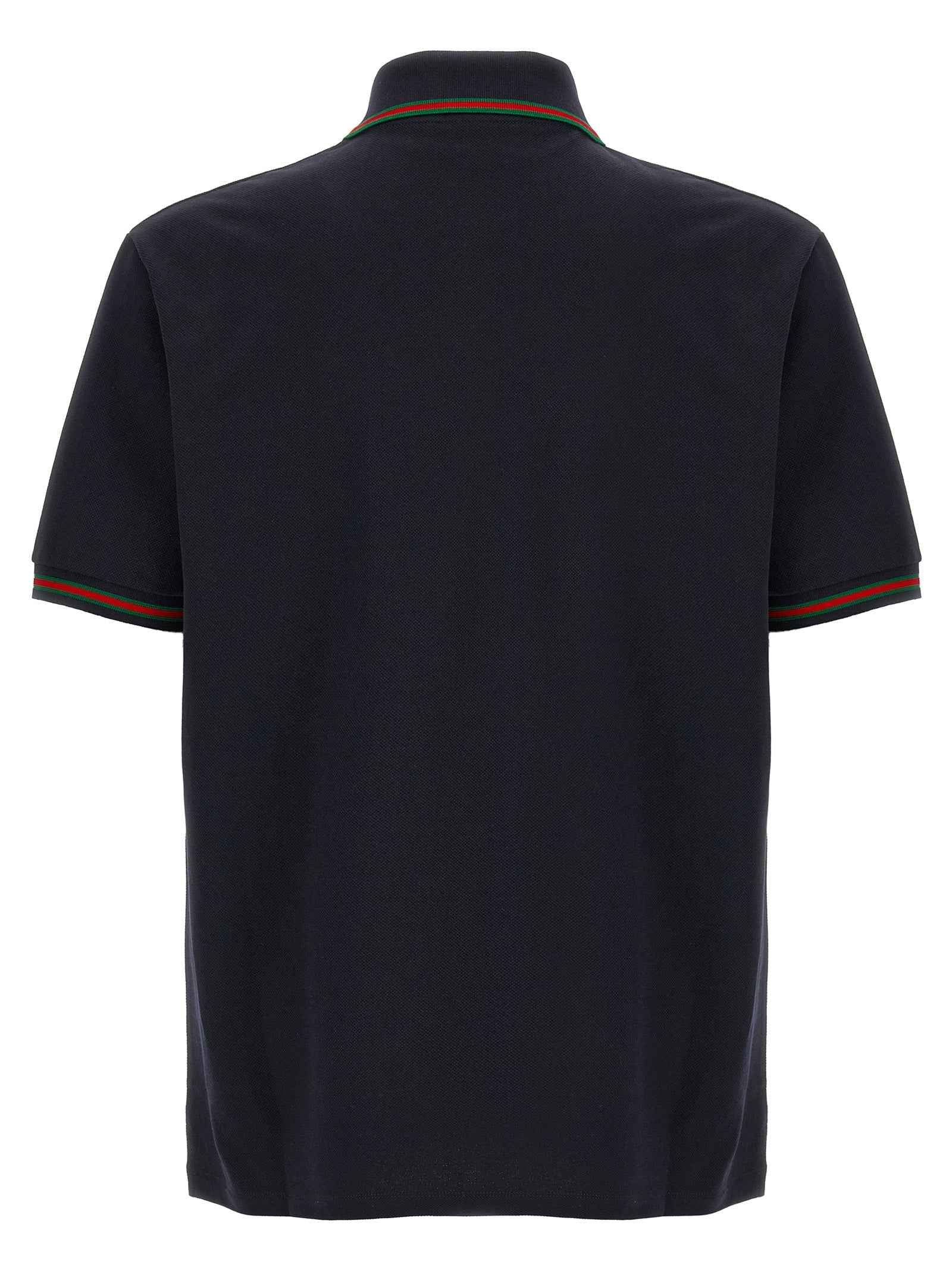 Blue Cotton Polo Shirt