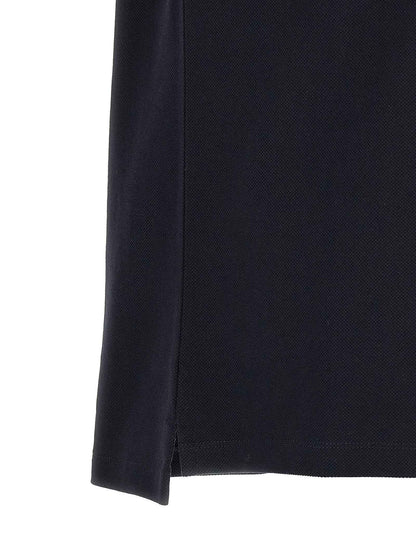 Blue Cotton Polo Shirt