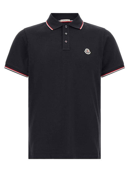 Blue Cotton Polo Shirt