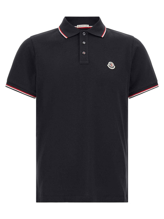 Blue Cotton Polo Shirt
