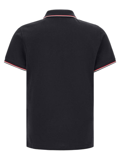 Blue Cotton Polo Shirt