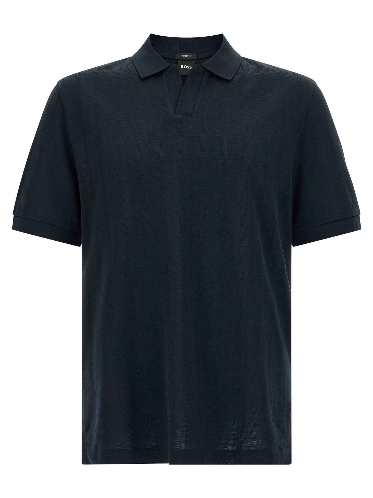 Blue Cotton Polo Shirt
