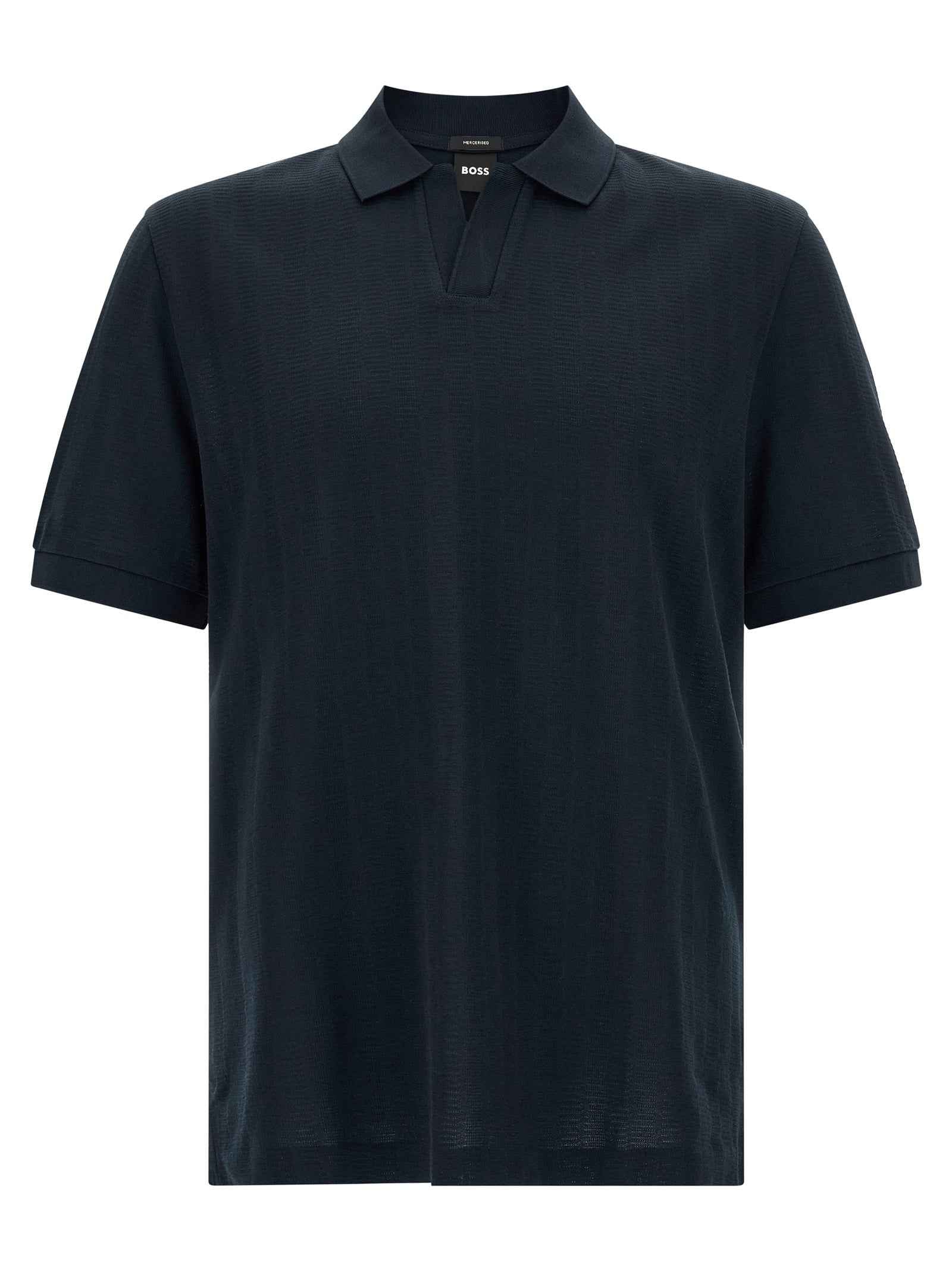 Blue Cotton Polo Shirt