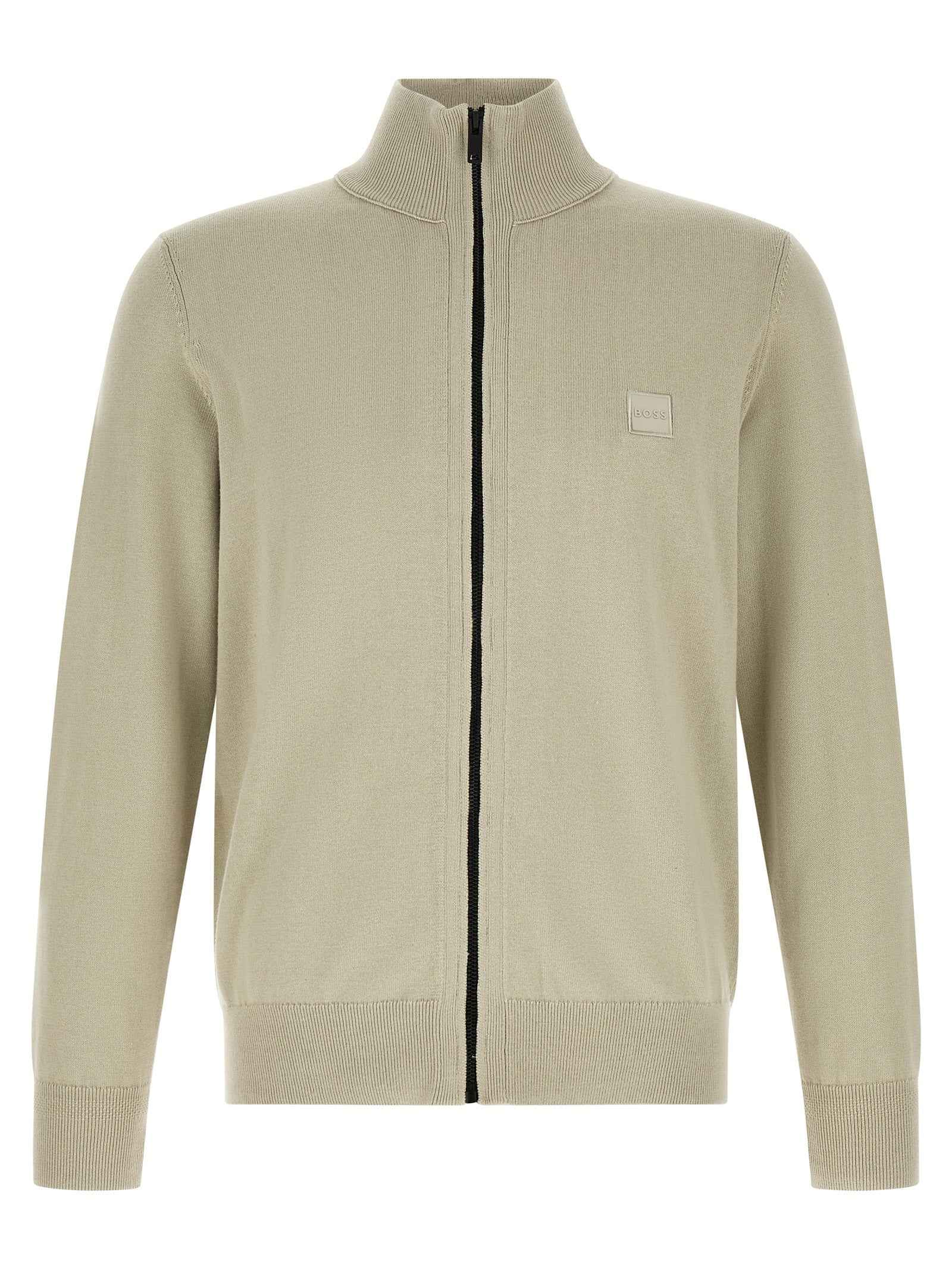 Beige Cotton Cardigan