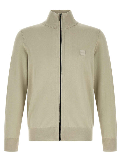 Beige Cotton Cardigan