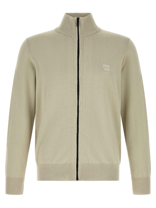 Beige Cotton Cardigan