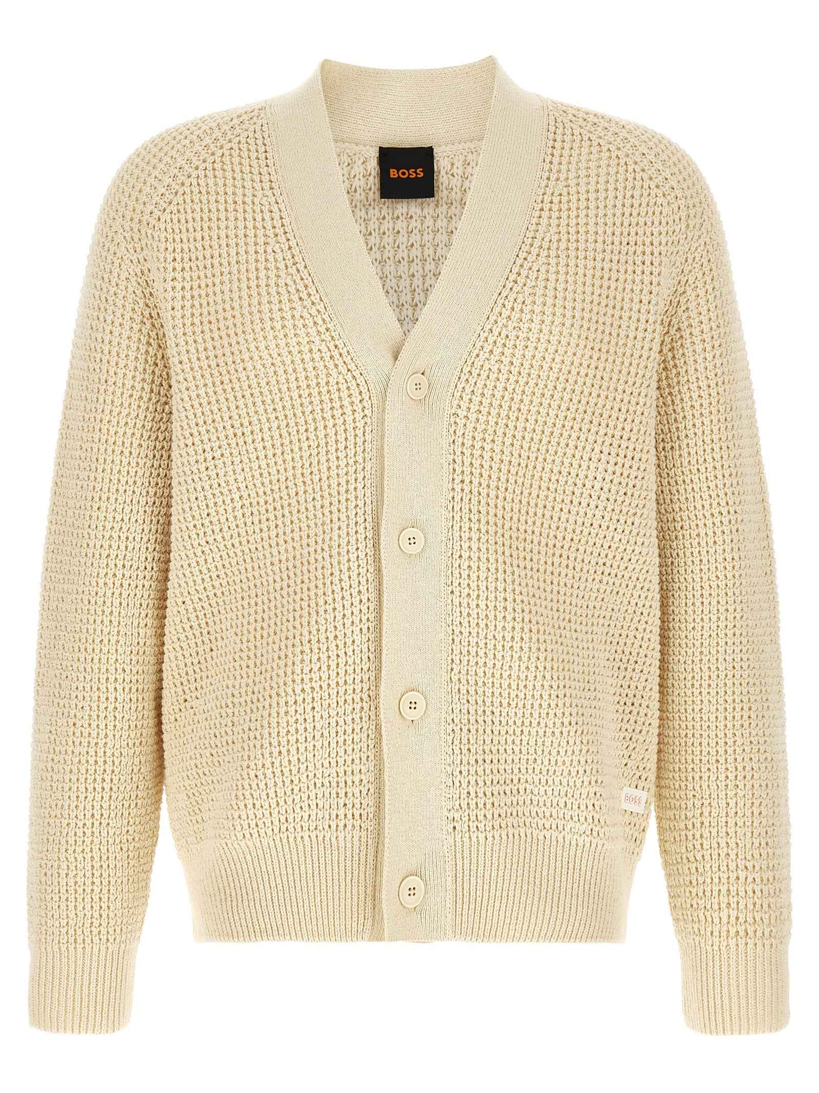 Beige Cotton Cardigan