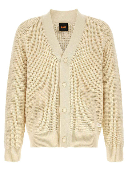 Beige Cotton Cardigan