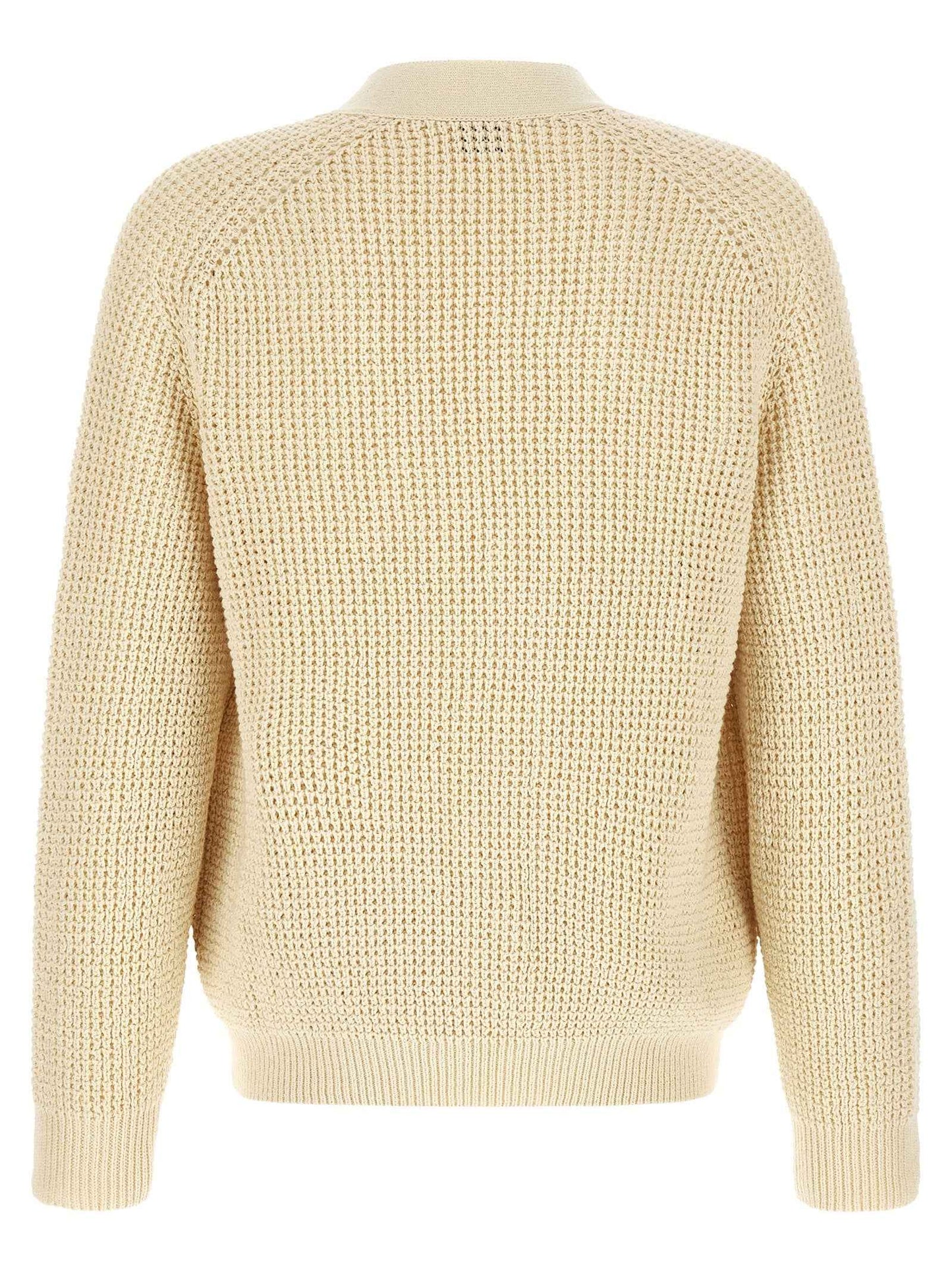 Beige Cotton Cardigan