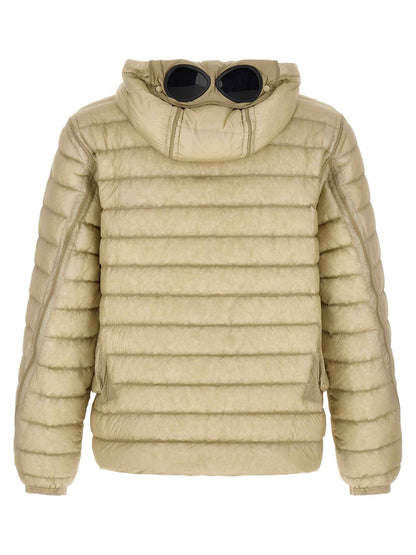 Beige Polyamide Full-Length Jacket