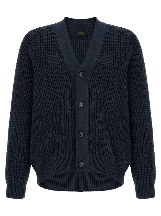 Blue Cotton Cardigan