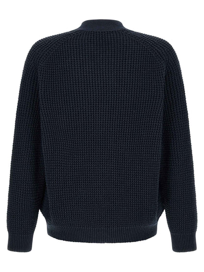Blue Cotton Cardigan