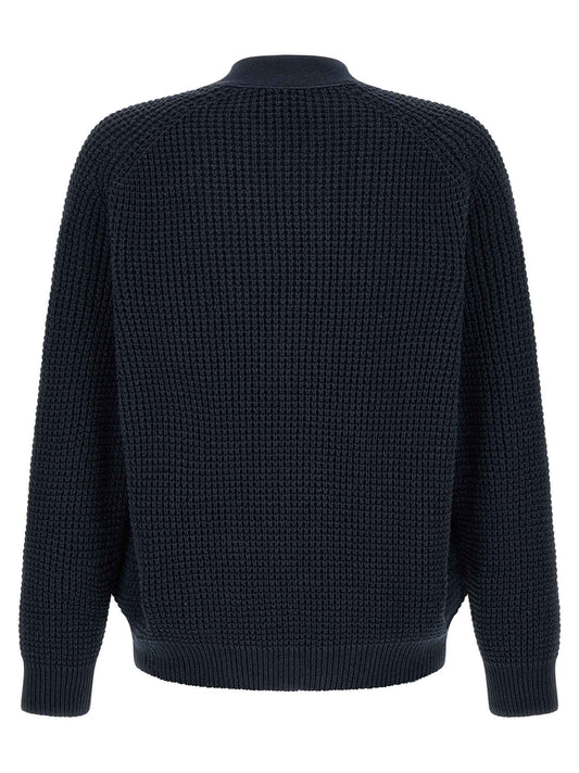 Blue Cotton Cardigan