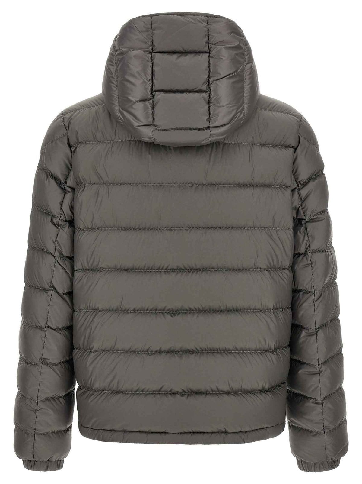 Gray Polyamide Full-Length Jacket