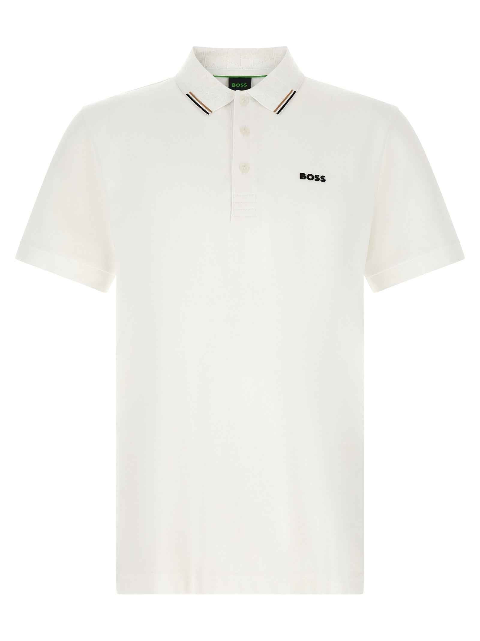 White Cotton Polo Shirt