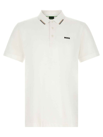 White Cotton Polo Shirt