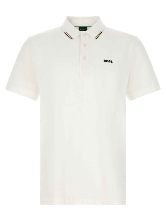 White Cotton Polo Shirt