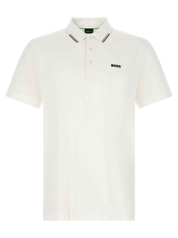 White Cotton Polo Shirt
