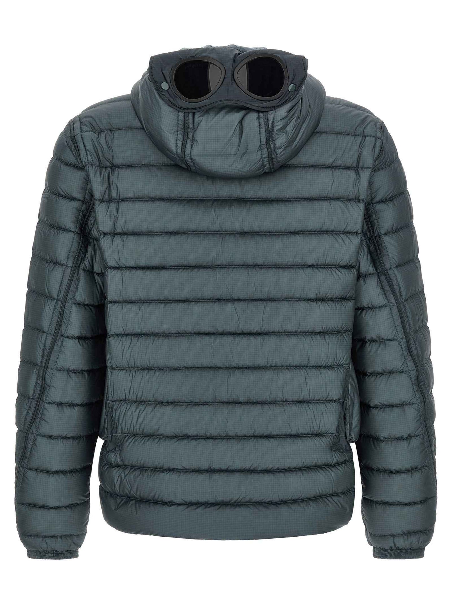 Blue Polyamide Full-Length Jacket